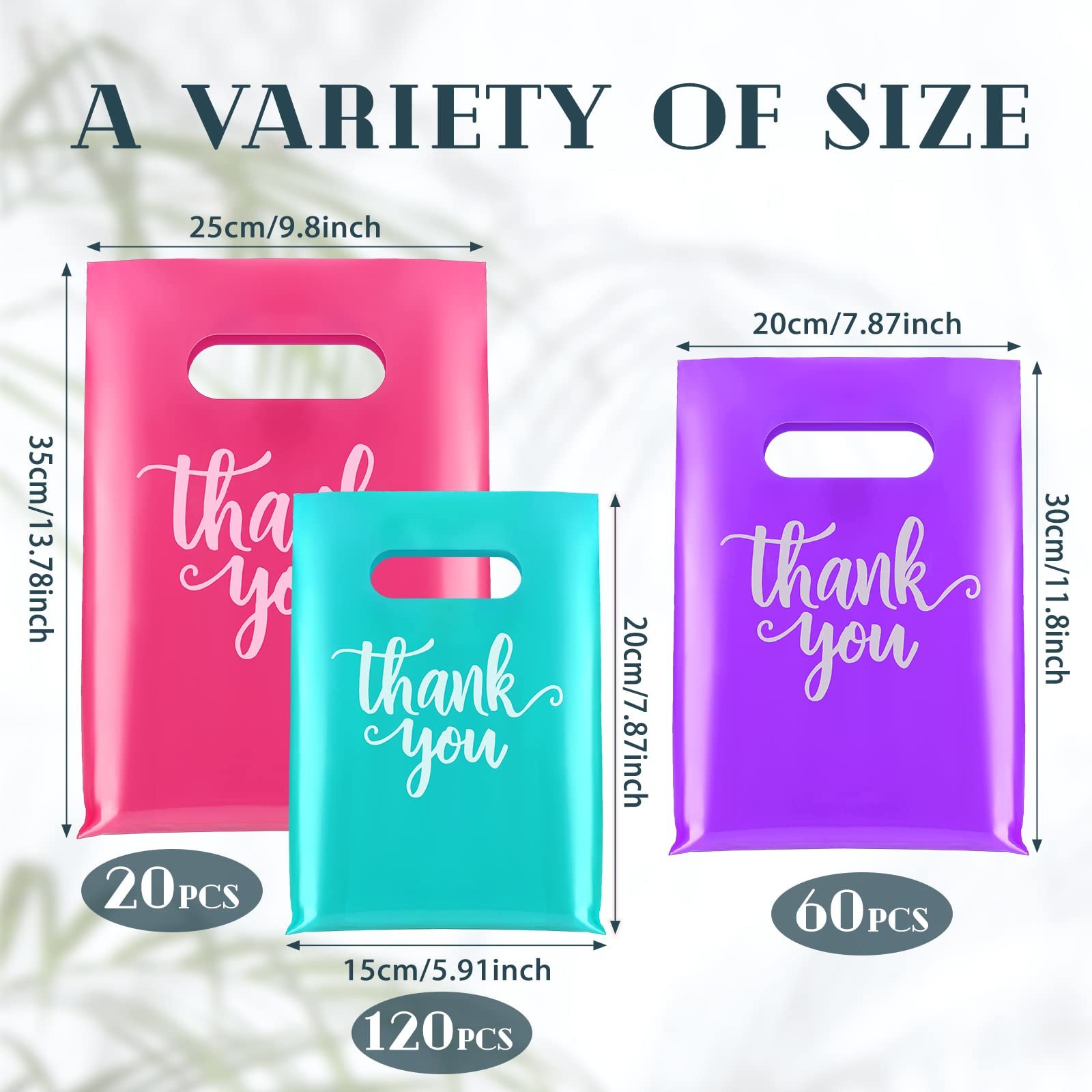 Durable Plastic Thank You Shopping Bags Manufacture Reusable Bag For Small Business Gift Trade Bags Stores Boutique Birthday