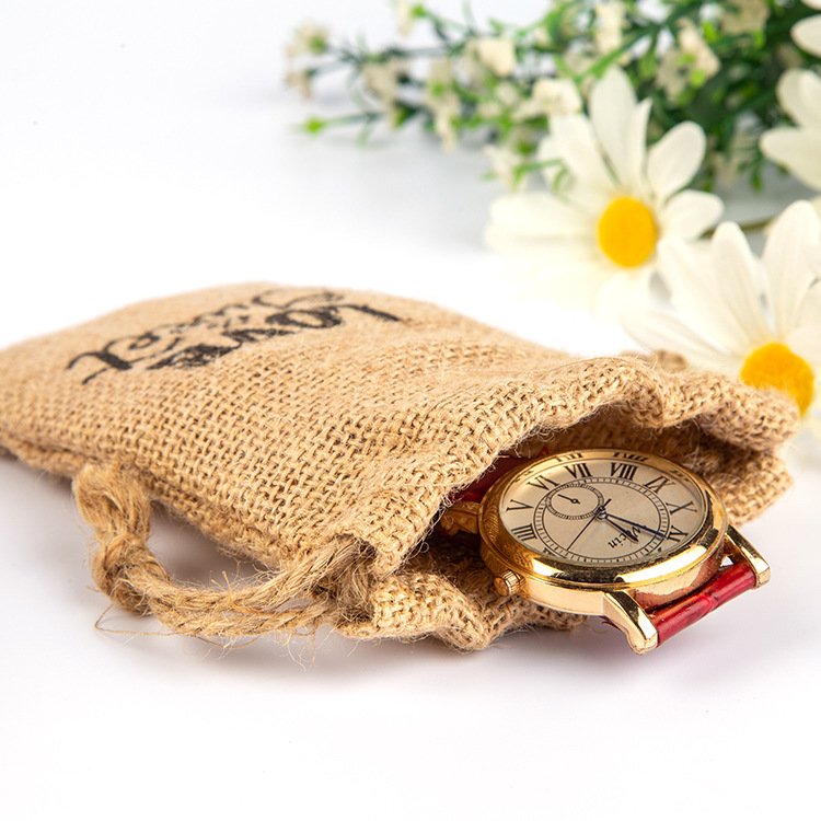 white jute drawstring party favour bag linen burlap jute gift drawstring pouch bags
