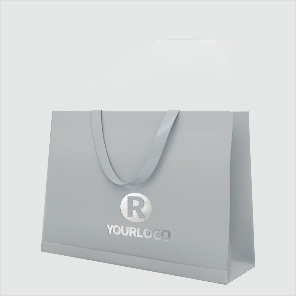 Wholesale Luxury Art Paper Packaging Clothing Customized Brand Logo Recyclable Shopping Bags Screen Printing Shoes Accessories