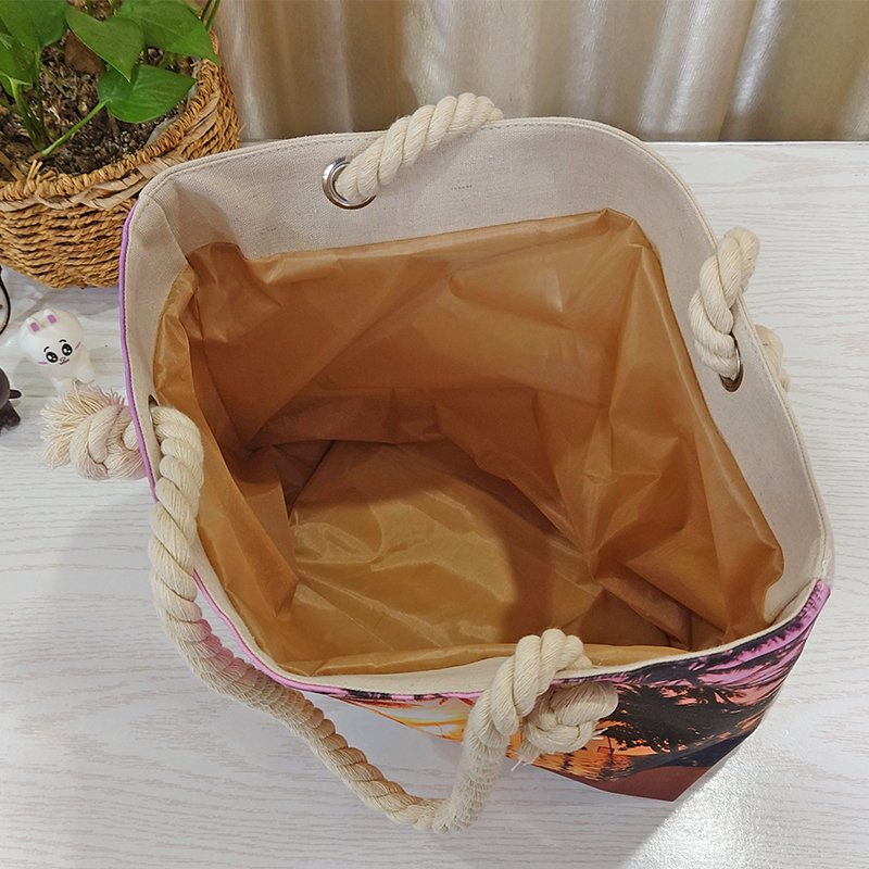 High King eco friendly tote bag sublimation beach bag canvas shopping bag