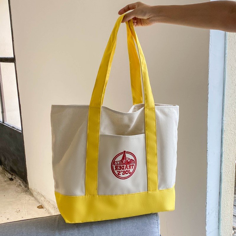 Custom Logo Printed Eco Promotional Heavy Duty Grocery Plain Cotton Canvas Tote Shopping Bag