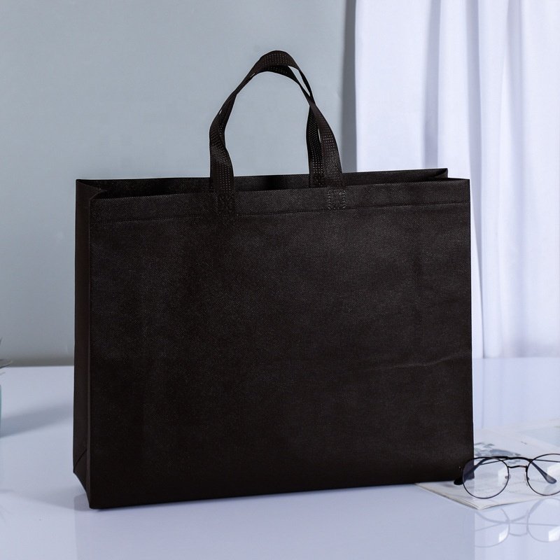 Wholesale custom promotional eco friendly laminated non woven grocery bag reusable pp non woven shopping bag