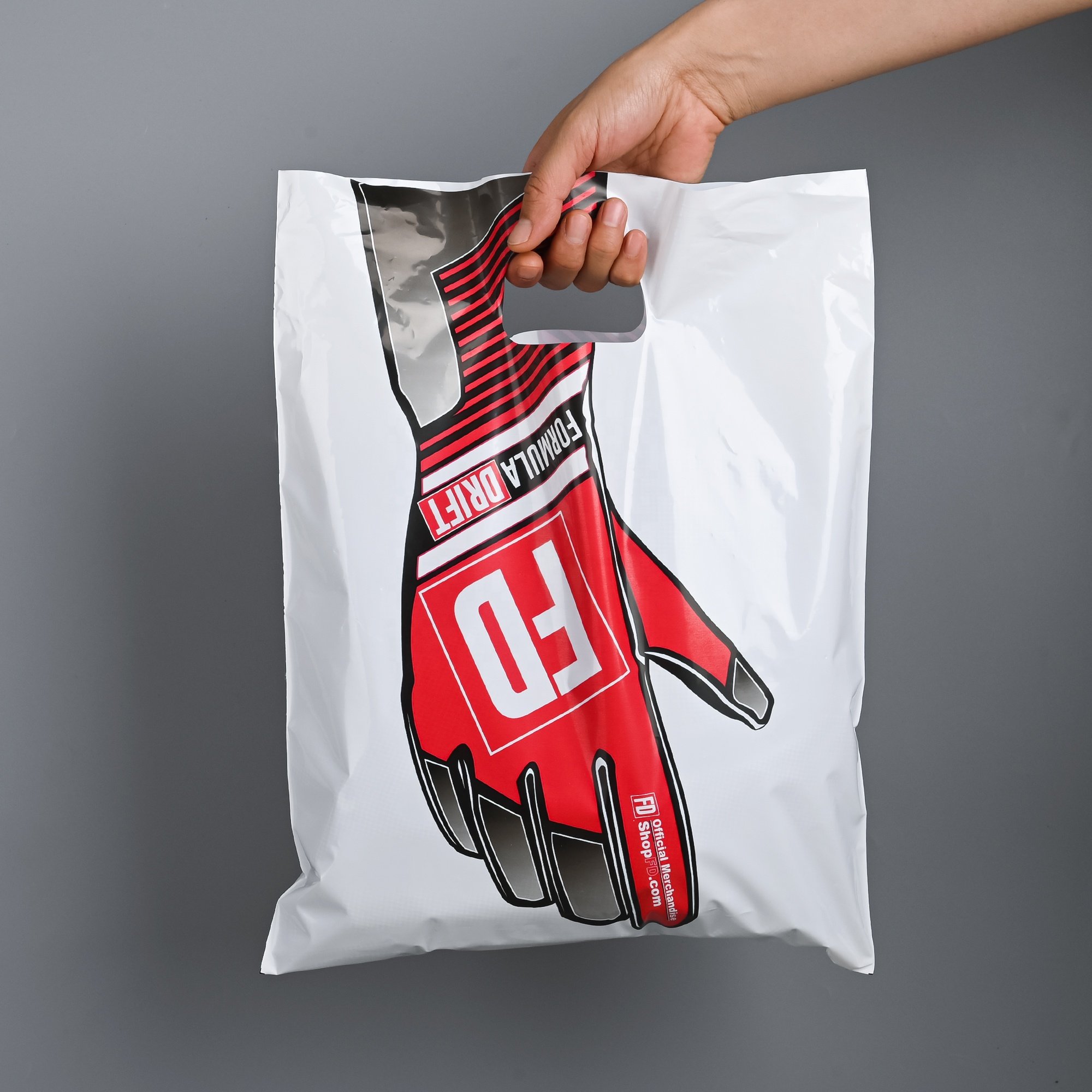 Durable Die cut bags Company Packaging Plastic Shopping Bags Weather-proof Customized Logo