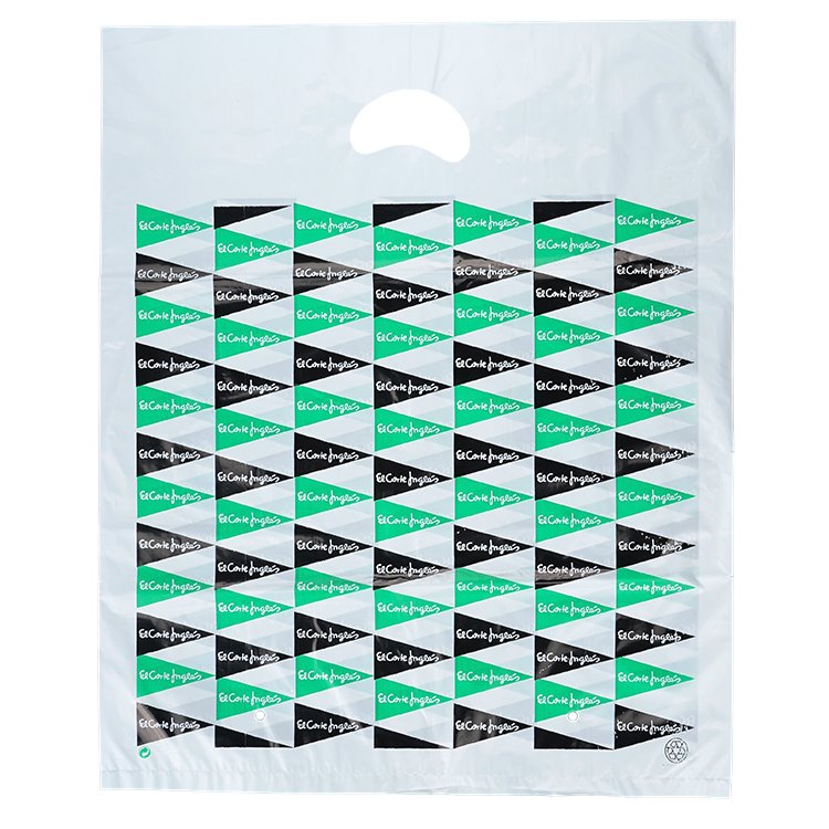 Biodegradable material Die-Cut plastic shopping bags with customized logo picture
