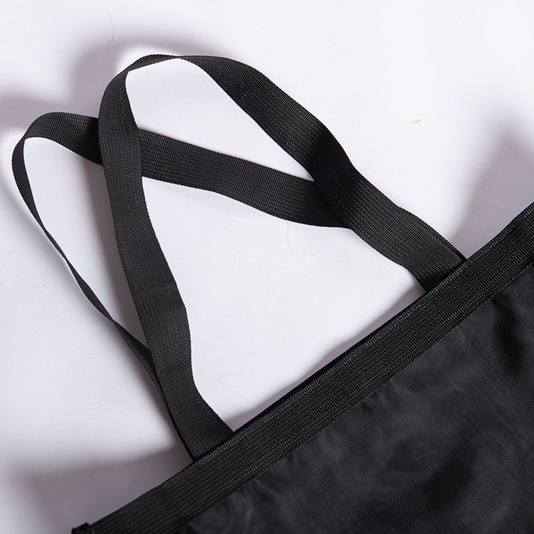 Custom Logo Black Mesh Tote Bag Multi Colors Polyester Shopping Bag for Swimming Use Beach Bag