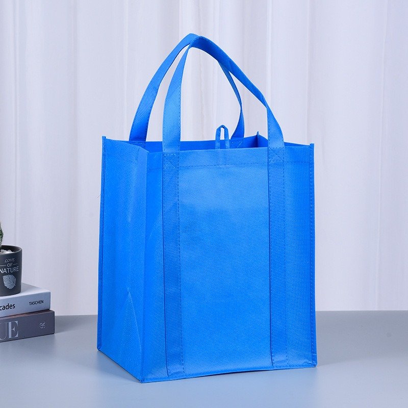 Promotional non woven supermarket grocery bag Eco-friendly reusable packaging shopping tote bags custom printed Logo wholesale