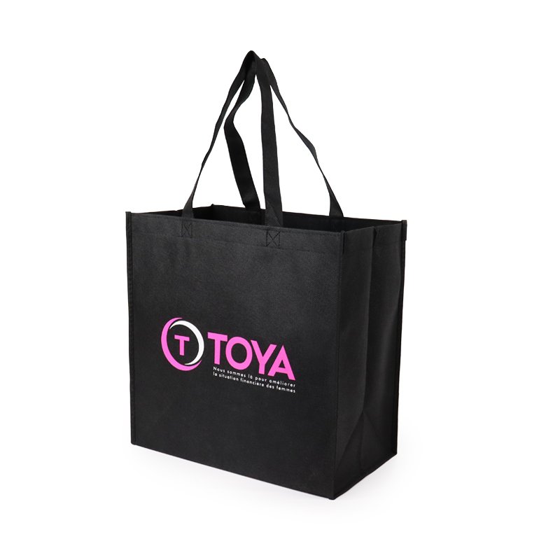 Custom Eco-Friendly Recyclable Non-Woven Shopping Bags Handled Supermarket Sewing Bags for Promotion