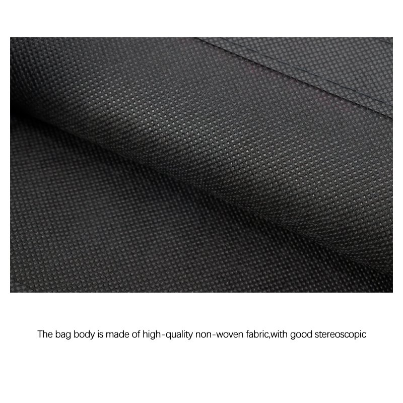 Custom Eco-Friendly Recyclable Non-Woven Shopping Bags Handled Supermarket Sewing Bags for Promotion