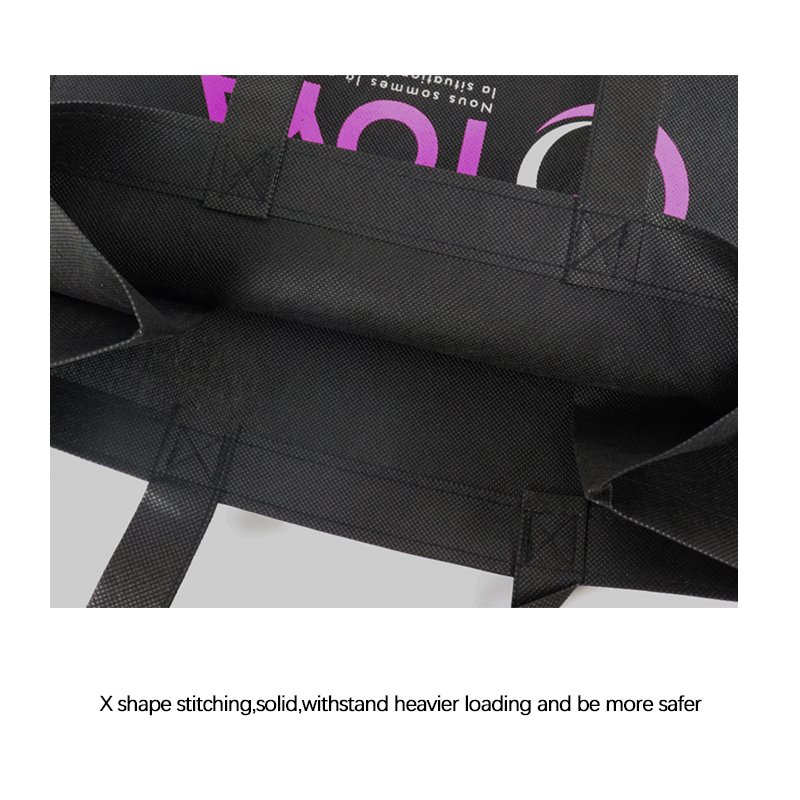Custom Eco-Friendly Recyclable Non-Woven Shopping Bags Handled Supermarket Sewing Bags for Promotion