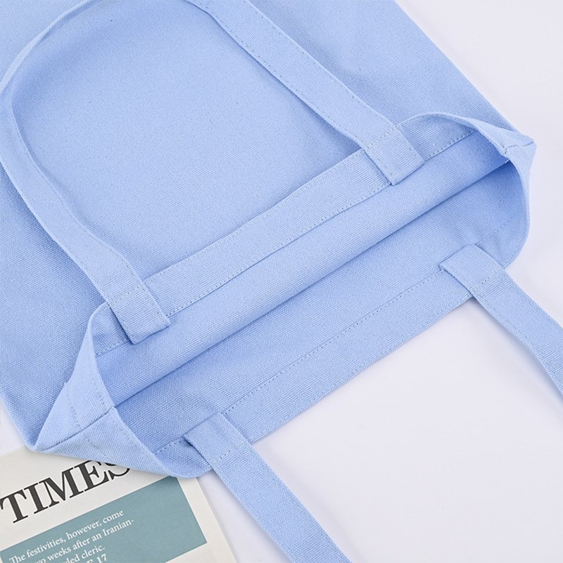 custom Logo canvas fabric tote bag custom logo printing shopping bag reusable women tote bag
