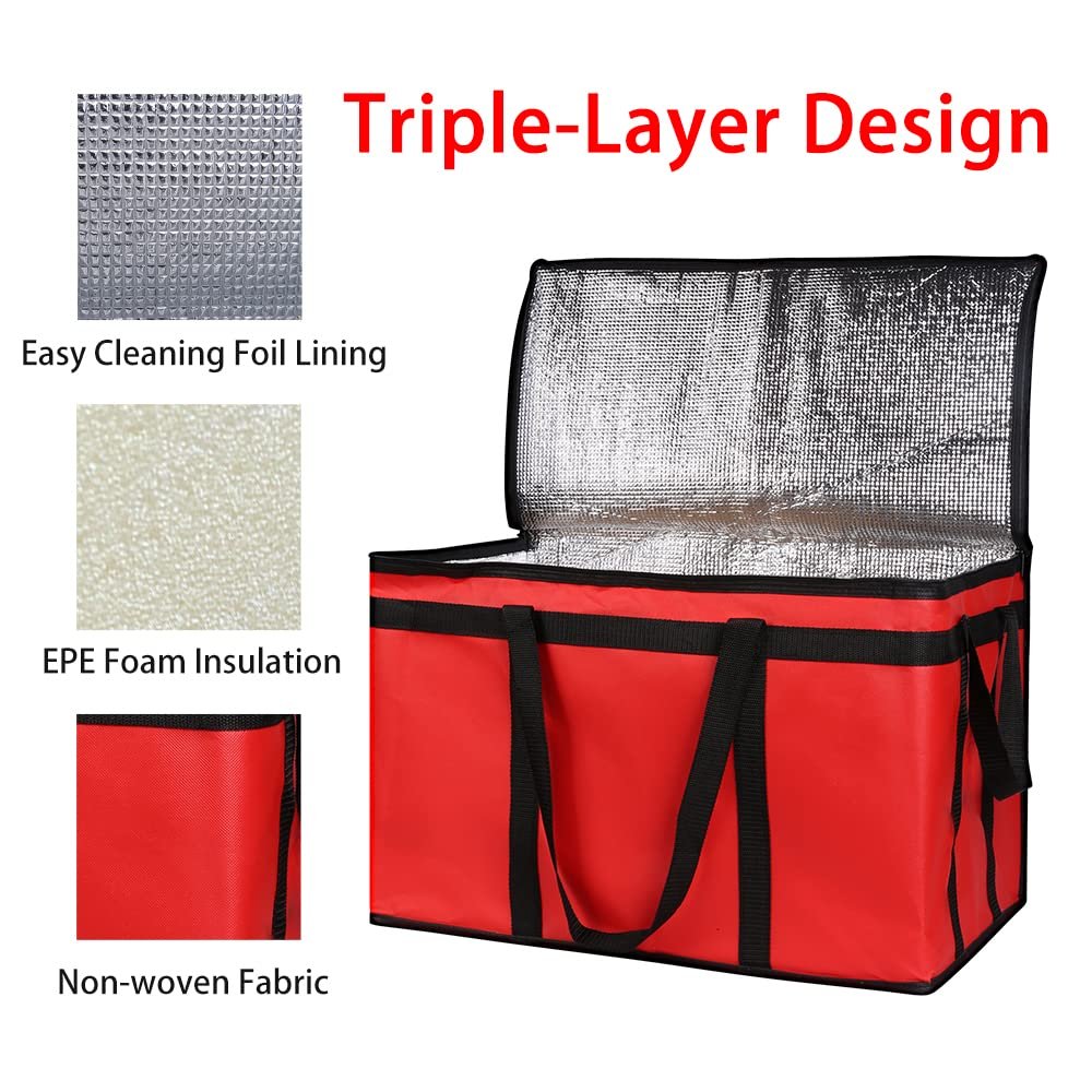Non Woven Extra Large Heavy Duty Insulated Reusable Tote Grocery thermal Shopping Bag Cooler Bag
