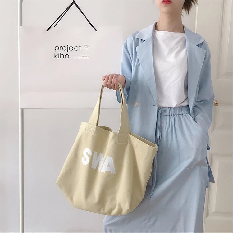 Custom Printed Shopping Canvas Tote Bags Accept Customized Logo Customized Color Grocery Organic Cotton Bag