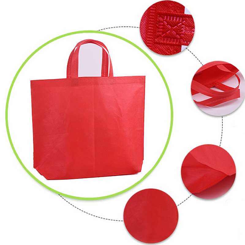 Custom Non Woven Reusable Shopping Bag Handle Bag Vertical Bag Nonwoven Tote