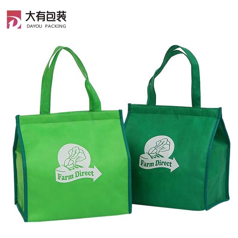 Wholesale Fashionable Durable Pouch Tote Promotional Thermal Cake Food Insulated PP Non Woven Cooler Bag