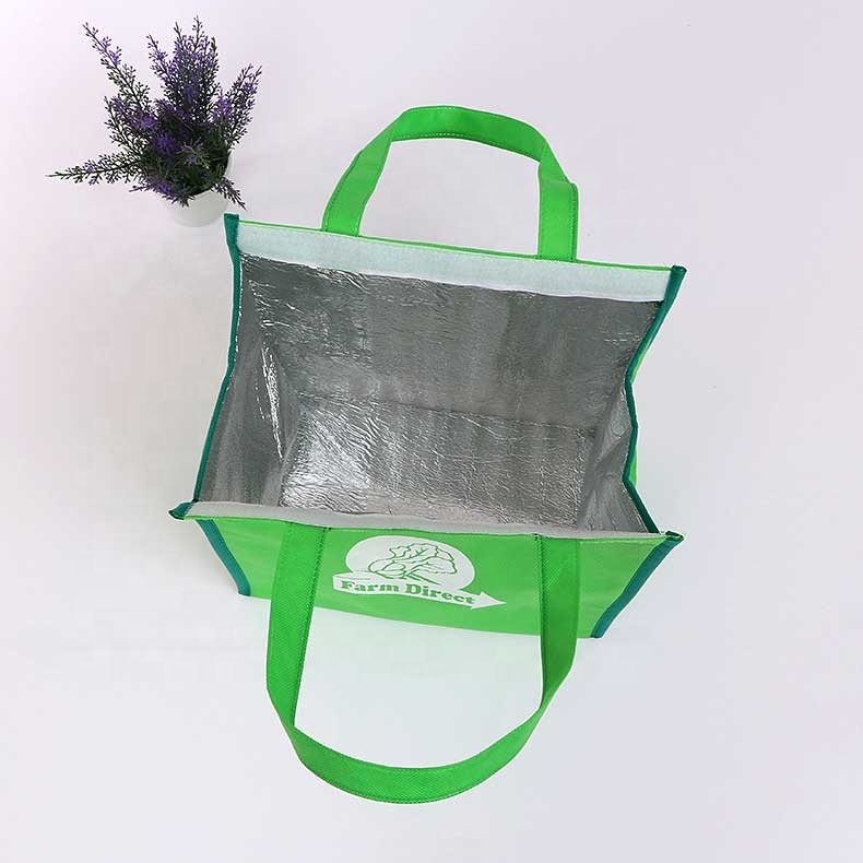 Wholesale Fashionable Durable Pouch Tote Promotional Thermal Cake Food Insulated PP Non Woven Cooler Bag