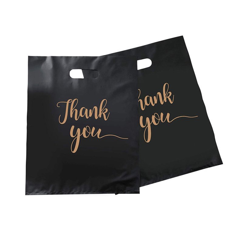 Factory Price 30*40cm Logo Print promotional with handle Plastic Shopping Bag