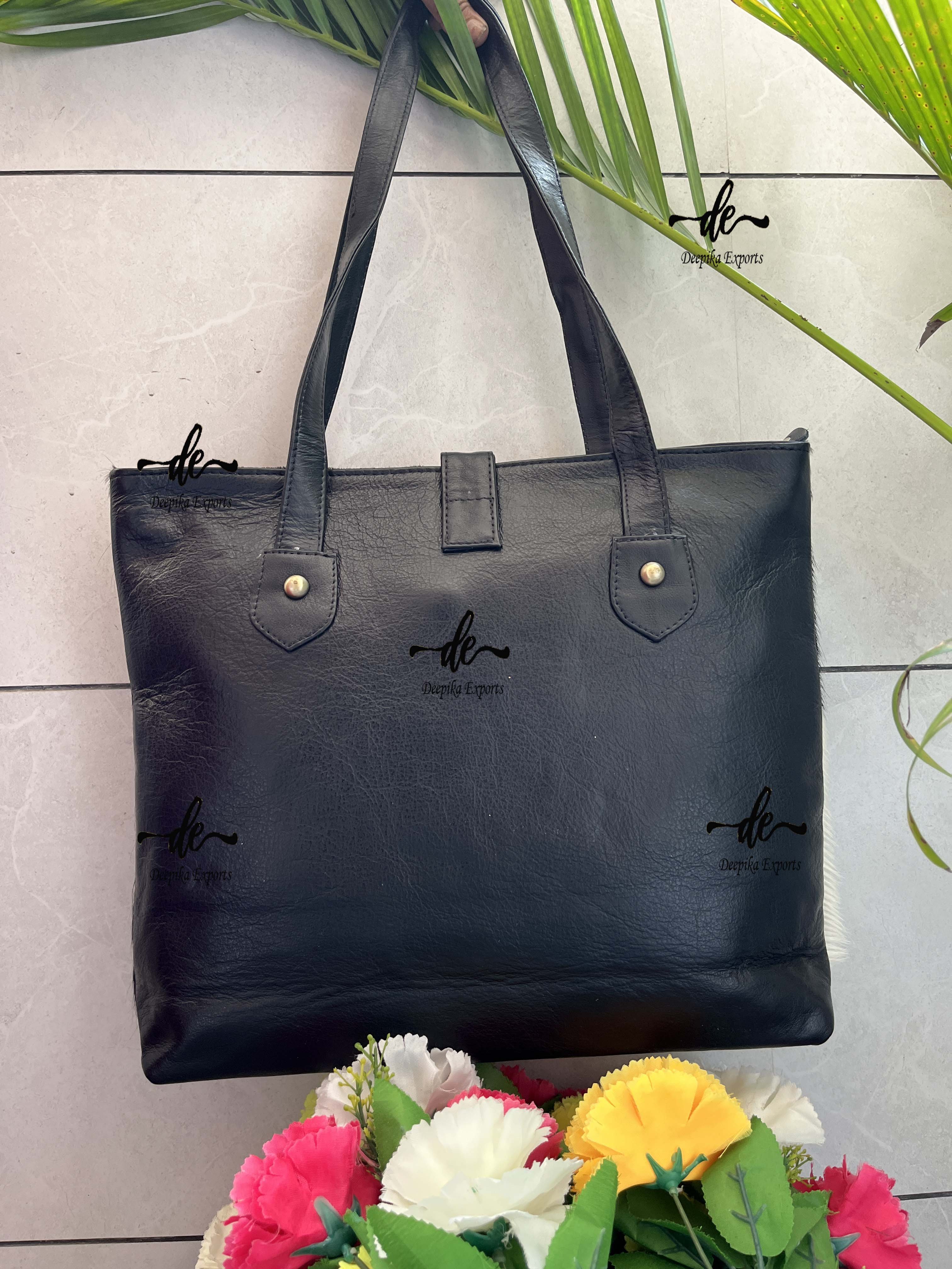 Best Seller Cowhide Fur Leather Big Size Tote Bag Stylish Shoulder Bag Hair On Hide Handbag Stylish Shopping Bag For Women's Use