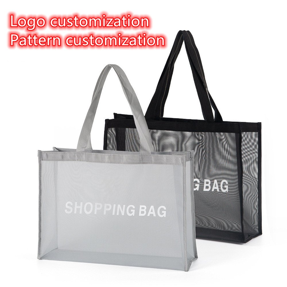 New custom mesh tote shopping bag different Fruit nylon storage bag