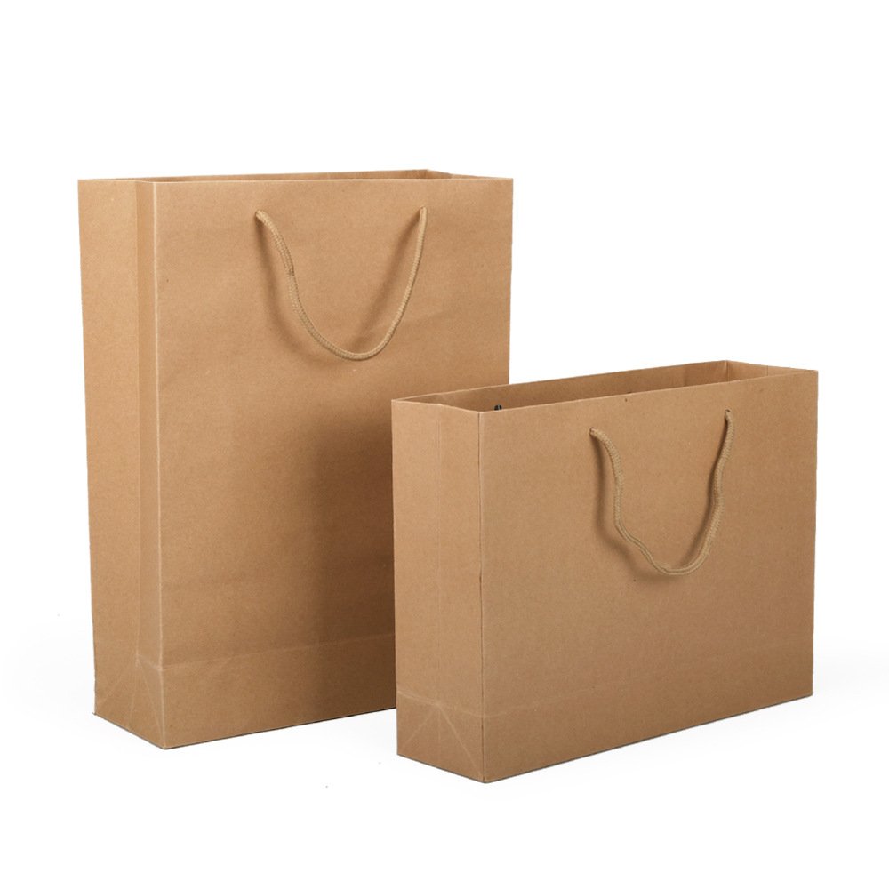brown shopping paper bag with your own logo