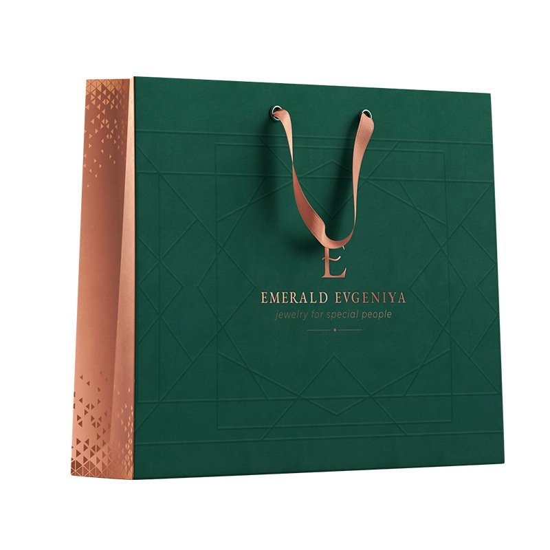 brown shopping paper bag with your own logo