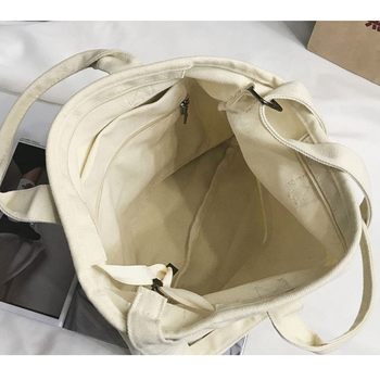 New Arrival Eco Friendly Custom Logo Printing Large Capacity Shoulder Canvas Cotton Tote Bag for Shopping