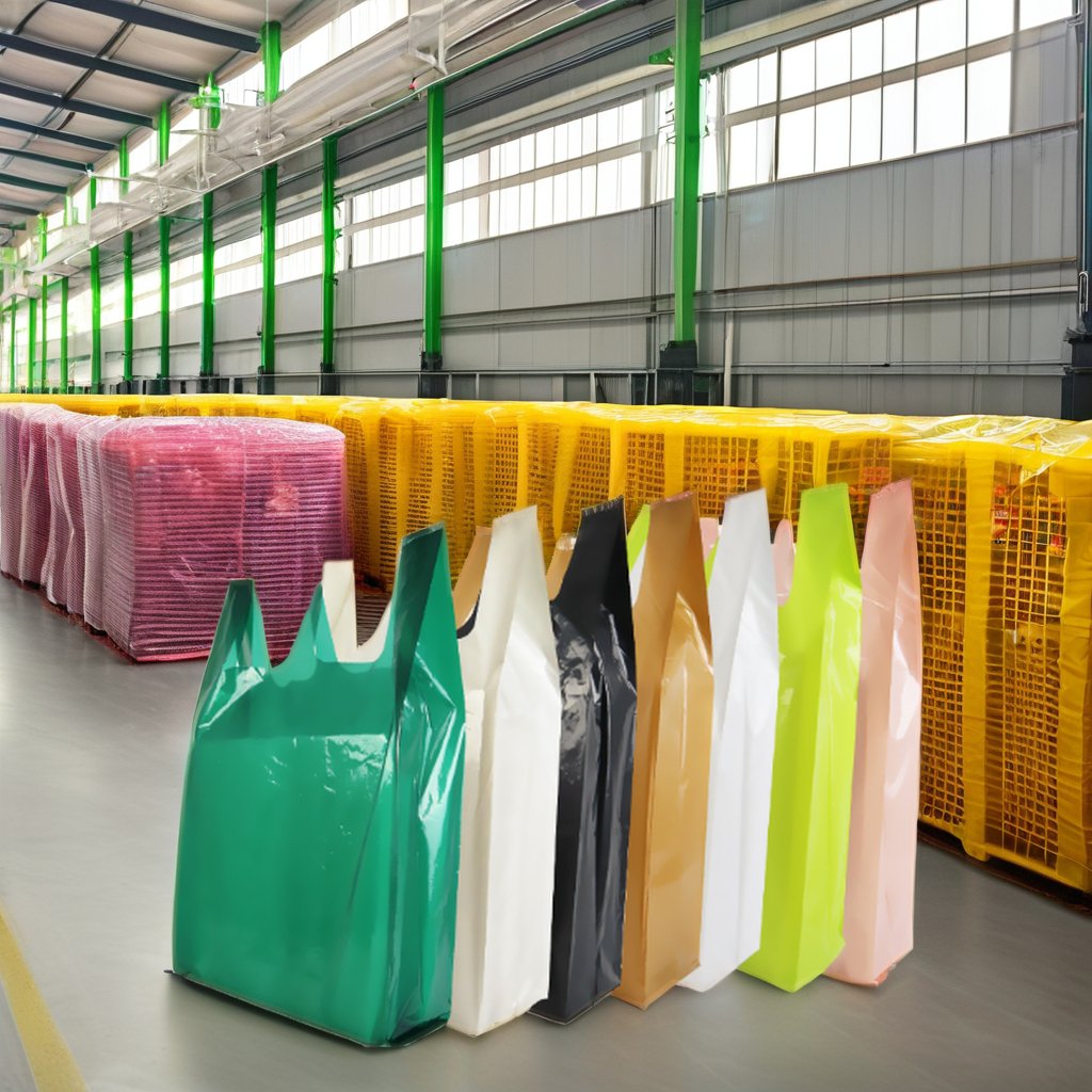 garbage bags wholesale Heavy duty 100% biodegradable shopping bag HDPE plastic vest bag