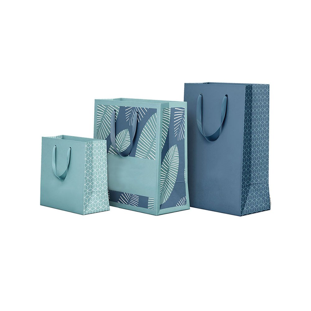 custom printed kraft cardboard luxury clothing shoes cosmetics jewelry shopping logo white paper gift bags with ribbon handles