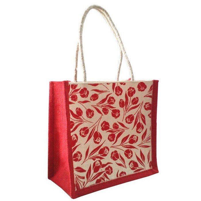 Women Reusable Grocery Large Beach straw Burlap Jute Tote Bags with Handles for shopping