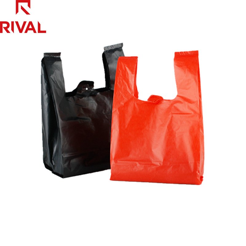 Hot Sale good price reusable thank you t shirt shopping bags