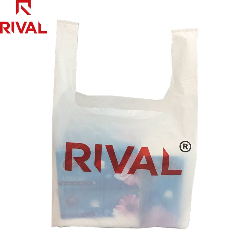 Hot Sale good price reusable thank you t shirt shopping bags