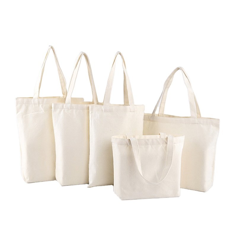Custom Reusable Large Canvas Shopping Bag Wholesale Tote Bags for Women with Custom Printed Logo