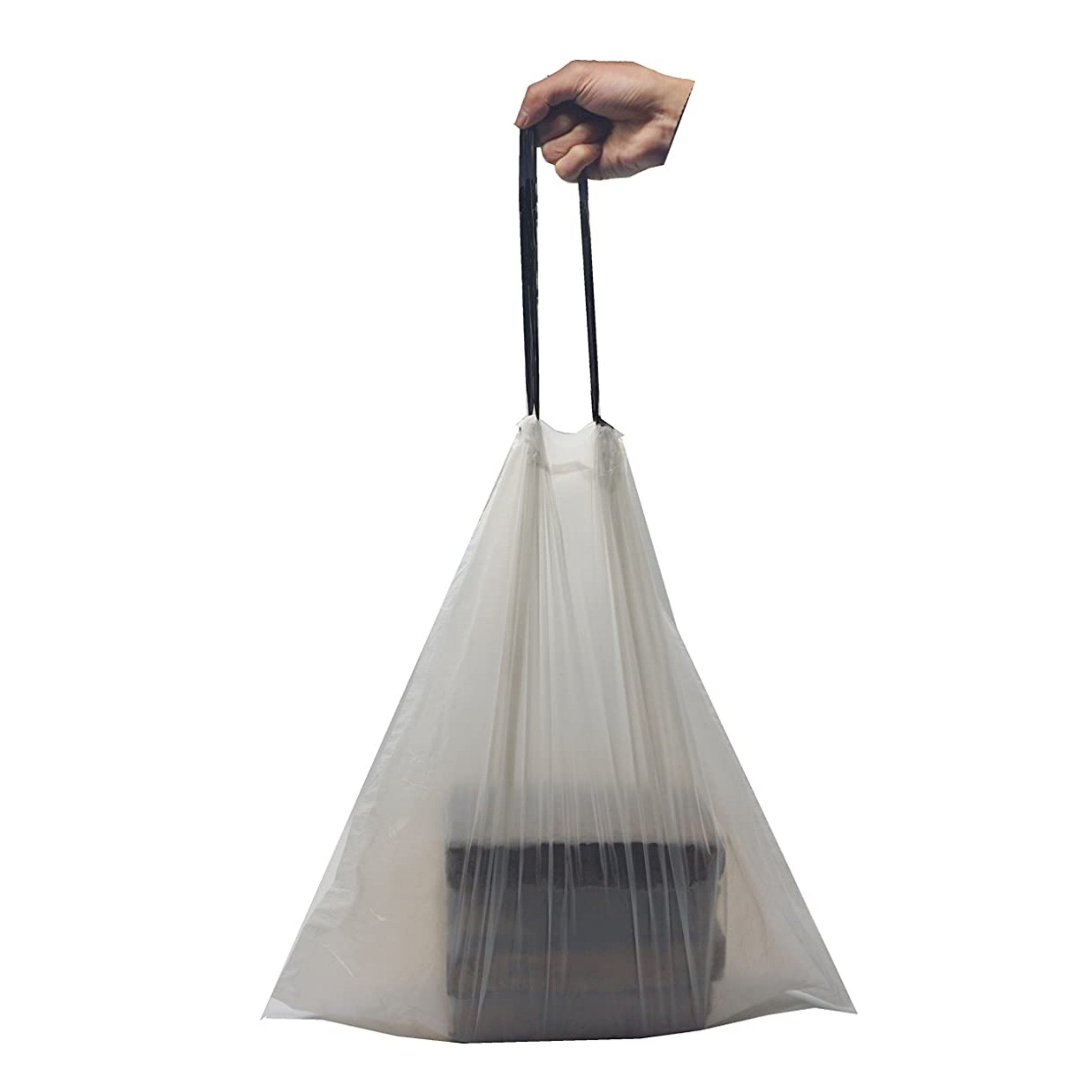 Commercial oversized drawstring pe kit bag Garbage Bag Drawstring Trash Bag Can Liner with Handle