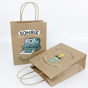 Wholesale cheap price luxury brand name gifts custom printed shopping bags with your own logo
