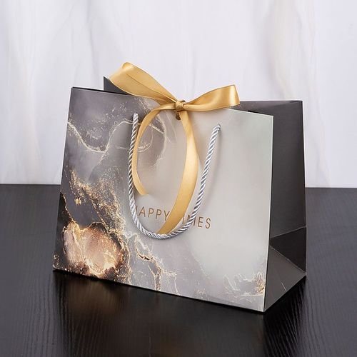 Wholesale cheap price luxury brand name gifts custom printed shopping bags with your own logo