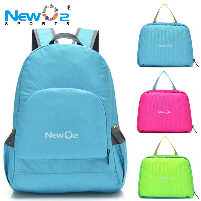 Wholesale Waterproof Cheaper Small Quantities Custom Logo Lightweight Nylon Daypack Foldable Shopping Backpack Bag
