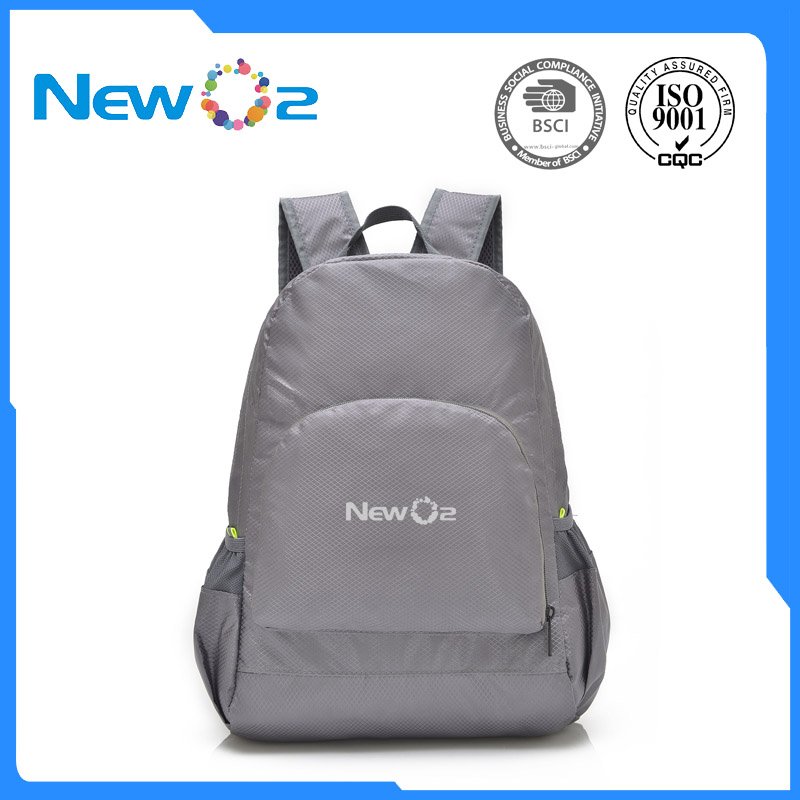 Wholesale Waterproof Cheaper Small Quantities Custom Logo Lightweight Nylon Daypack Foldable Shopping Backpack Bag