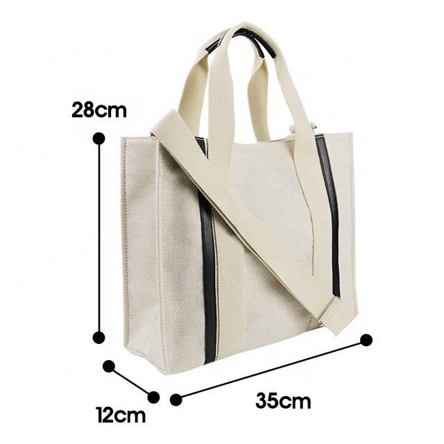 oem/odm reusable custom tote bag cotton canvas shoulder shopping bag