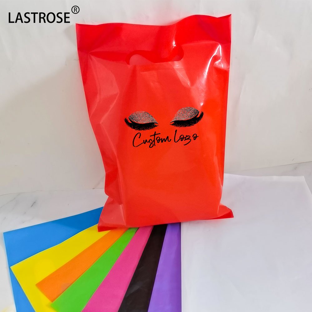 Hot selling OEM Retail Shopping Small Plastic Bags recyclable plastic packaging bag women clothes bags with handle