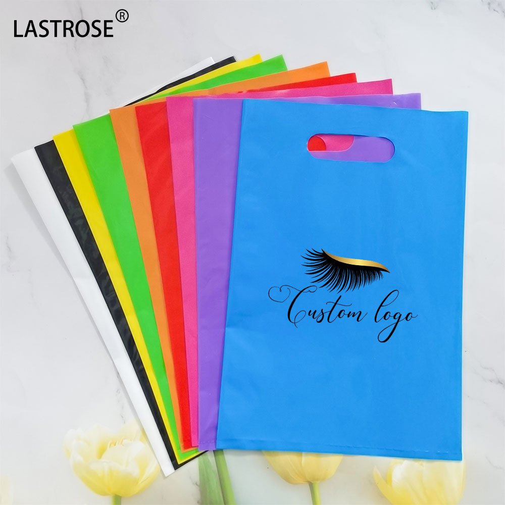 Hot selling OEM Retail Shopping Small Plastic Bags recyclable plastic packaging bag women clothes bags with handle