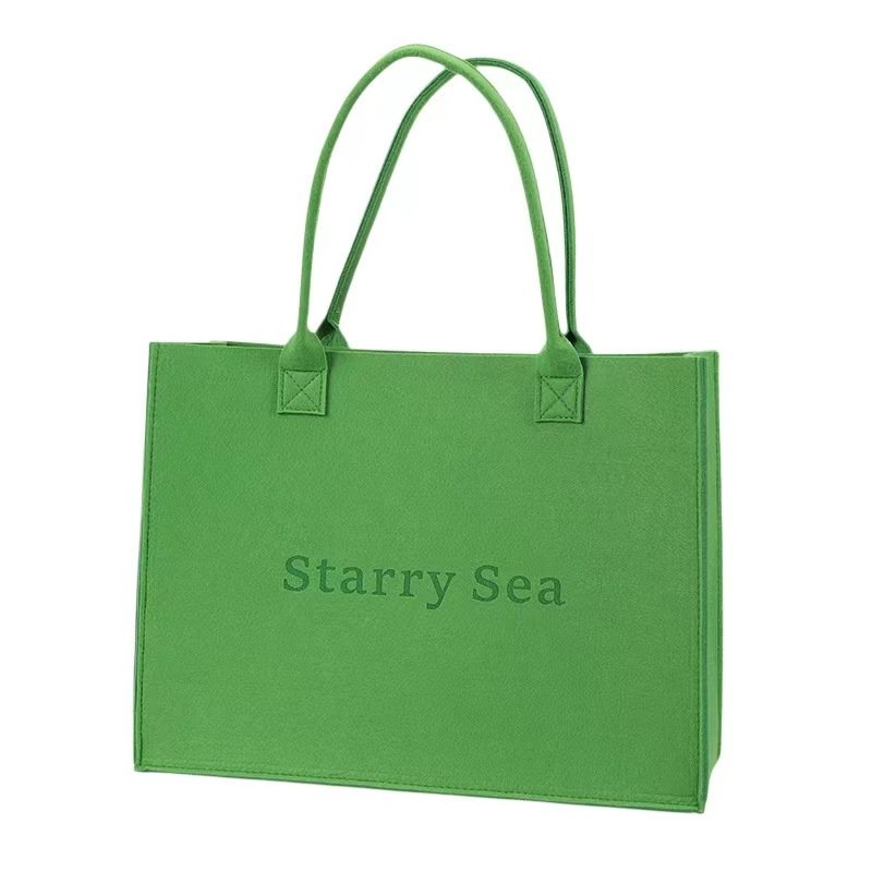 Custom Logo Large Felt Tote Bags for Women Shopping Bag for promotion Handbags for Shopping and Gifts