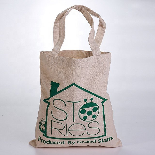 Eco-Friendly Custom Logo Printed Cotton Canvas Tote Bag for Shopping Gift or Shoe Storage
