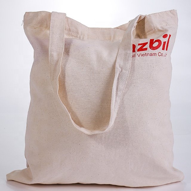 Eco-Friendly Custom Logo Printed Cotton Canvas Tote Bag for Shopping Gift or Shoe Storage