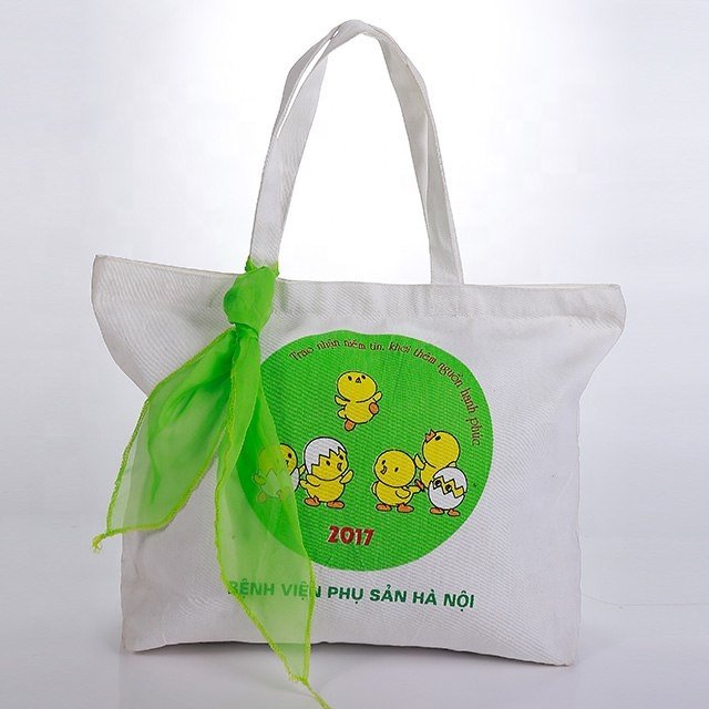 Eco-Friendly Custom Logo Printed Cotton Canvas Tote Bag for Shopping Gift or Shoe Storage