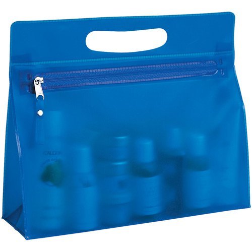 cosmetic color transparent heat sea pvc bag