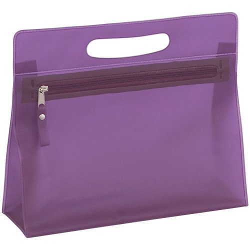 cosmetic color transparent heat sea pvc bag
