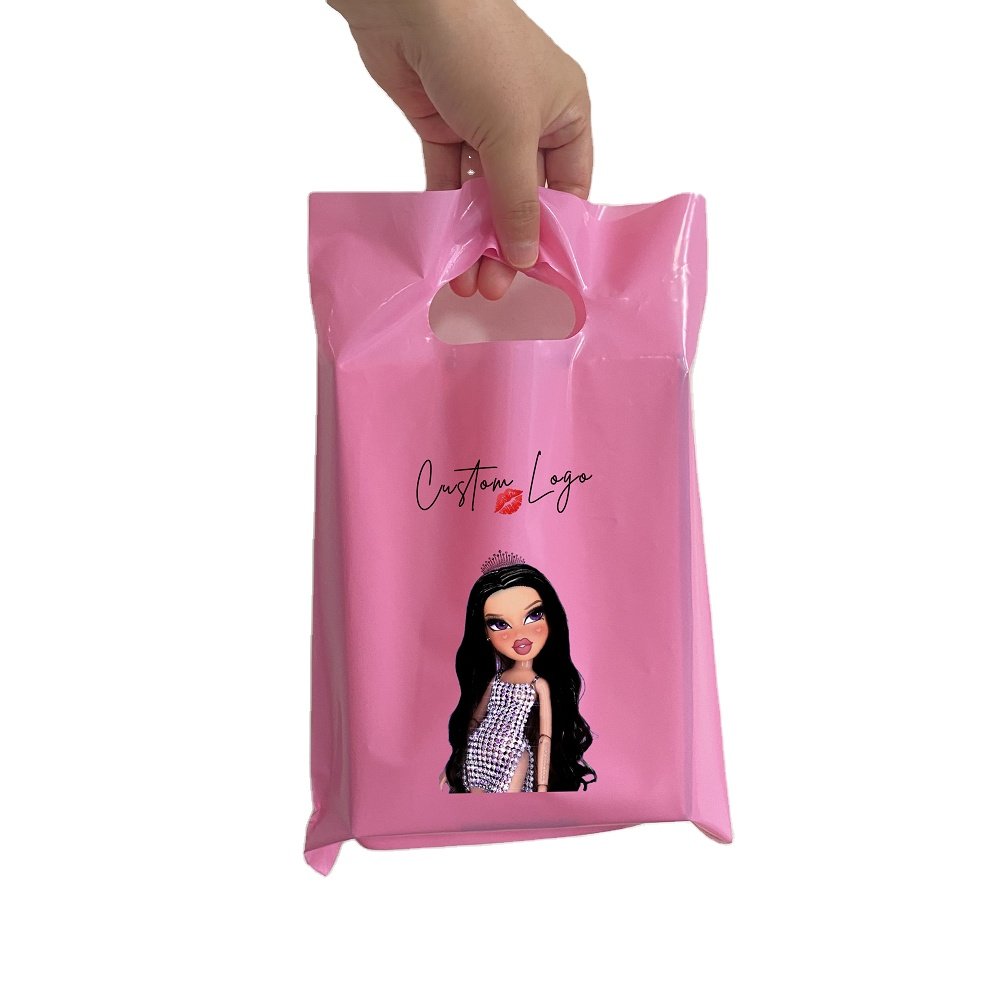 wholesale high quality cheap plastic packaging gift wrapping plastic bag shopping bag for gift and clothing