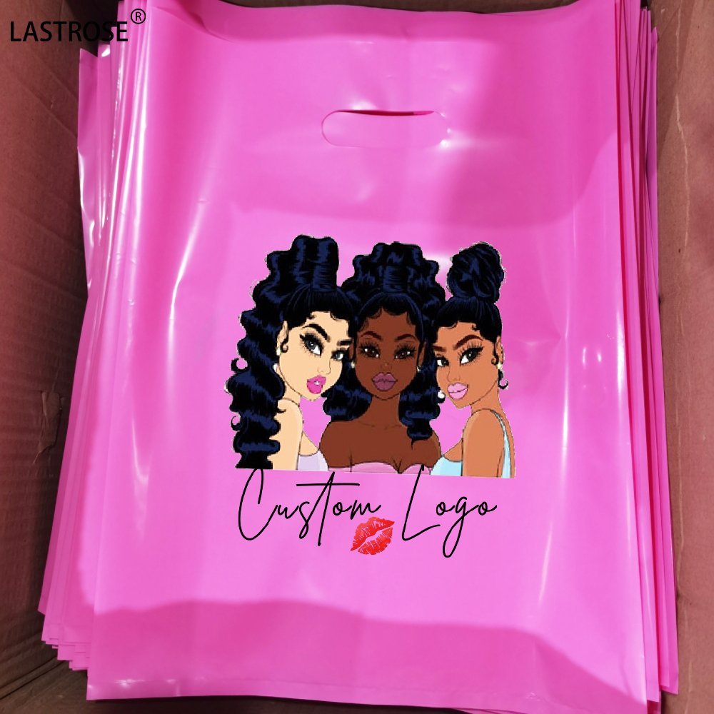 wholesale high quality cheap plastic packaging gift wrapping plastic bag shopping bag for gift and clothing
