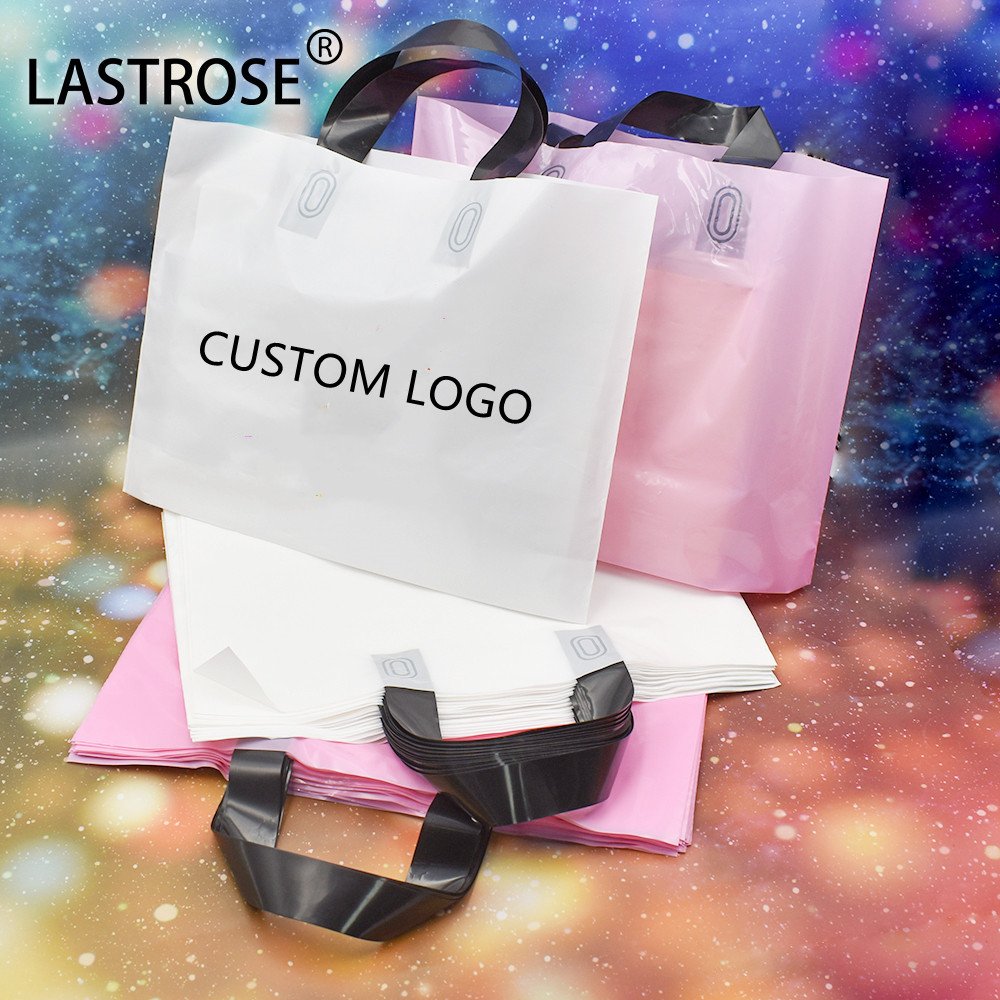 wholesale high quality cheap plastic packaging gift wrapping plastic bag shopping bag for gift and clothing