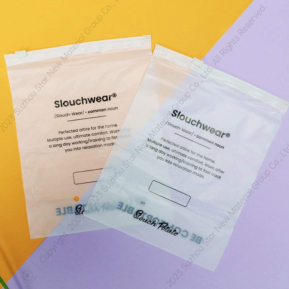 Customization Biodegradable Cornstarch Compostable Garment Packaging With Self Sealing Packaging Bag Clothing