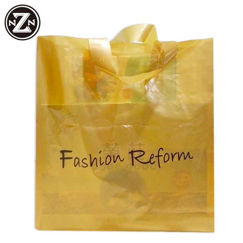 Biodegradable material custom logo printed white packing plastic bags manufacturing clothing shopping bags